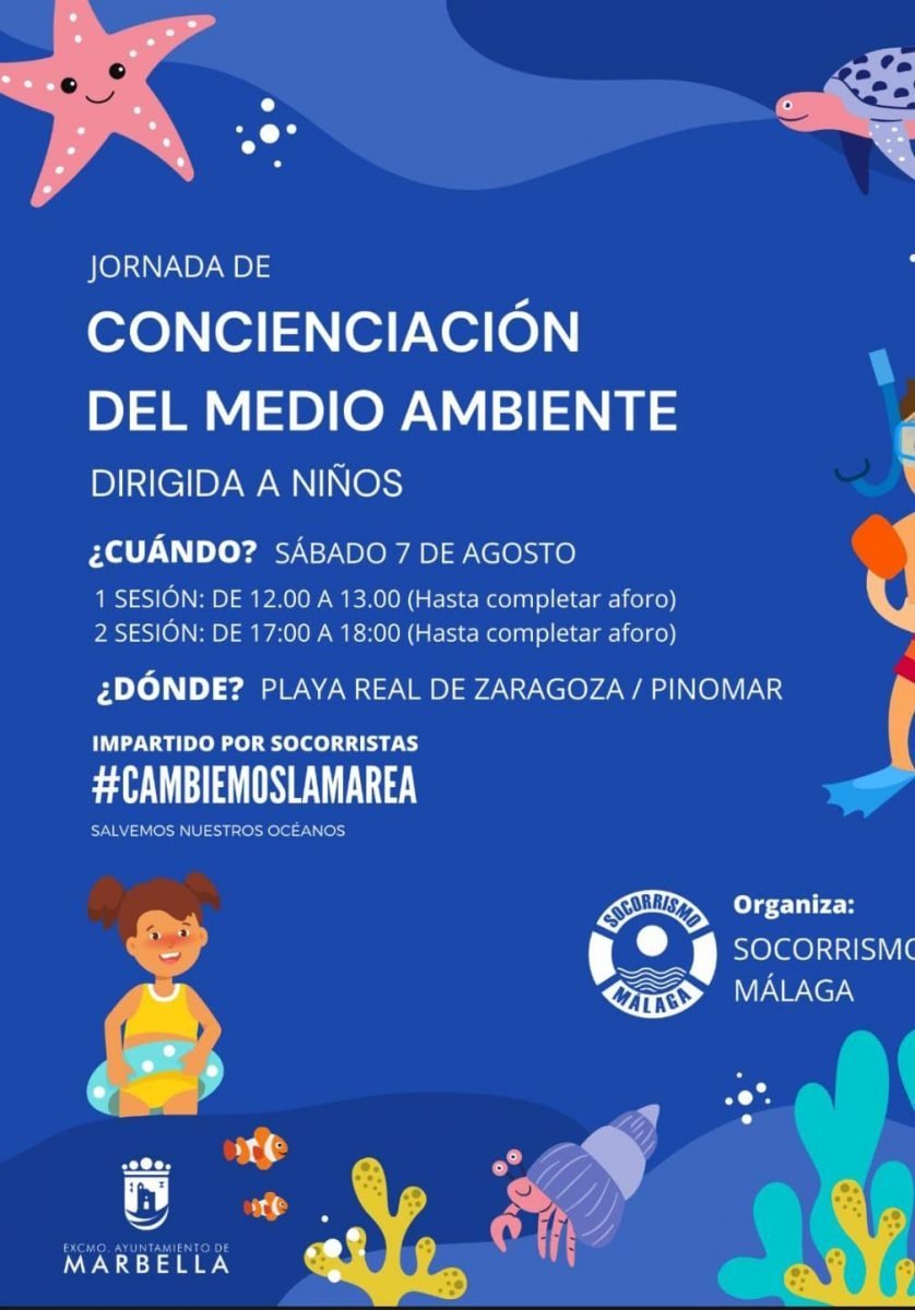 Una jornada de concienciación a menores sobre el cuidado de los mares en la playa Real de Zaragoza-Pinomar - Jornada mares Una jornada de concienciación a menores sobre el cuidado de los mares en la playa Real de Zaragoza-Pinomar - Jornada mares